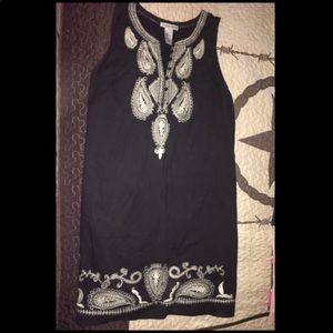Options Black and Tan Sundress Dress
